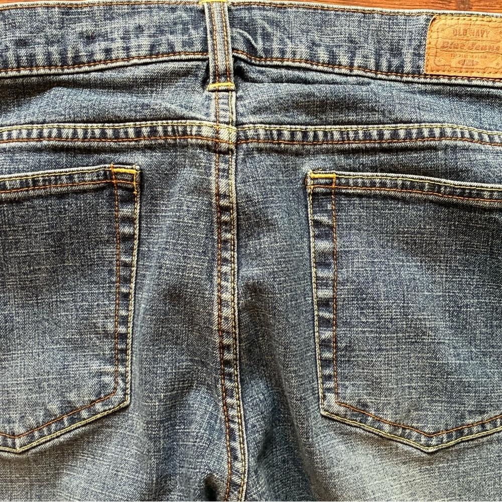 Y2K Old Navy Boot Cut Low Rise Jeans Size 10 Regular Stretch Medium Wash 2005 - Picture 10 of 13